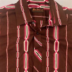 Vintage 70s Ben Sherman medium short sleeve button down cotton perfect